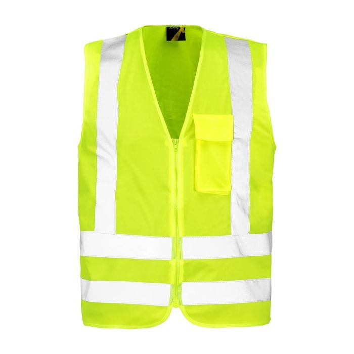 Chaleco Reflectante Amarillo Con Cierre