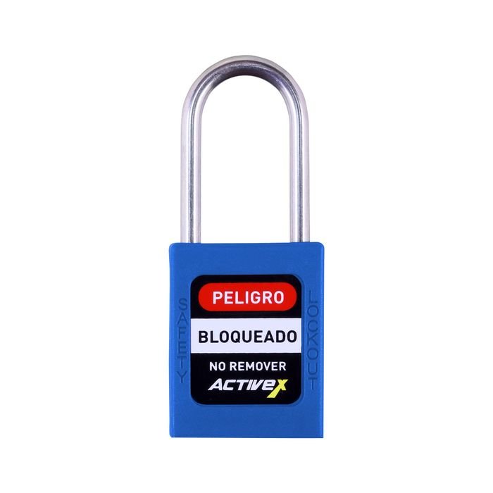 Candado Activex A10 Cuerpo Plastico Azul