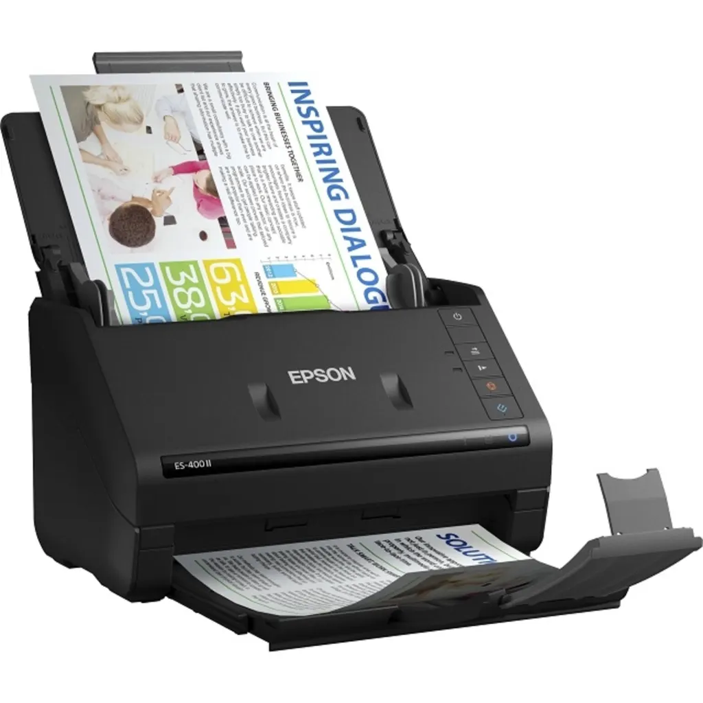 Escáner de Escritorio Epson WorkForce ES-400II Color 600dpi ADF USB 3.0 Dúplex