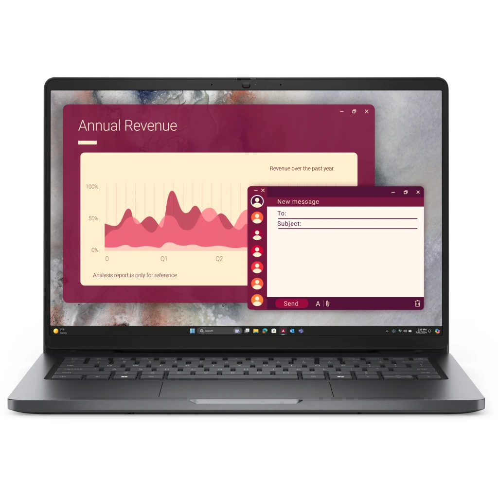 Notebook Dell Pro 14 Core Ultra 5 225U 16GB SSD 512GB 14" W11P
