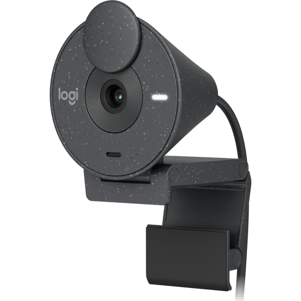 Cámara Web Logitech Brio 300 Full HD 1080p 30fps con Micrófono USB Negro